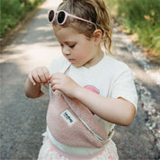 Augustin Teddy Mini Bum Bag in Powder Pink