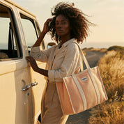 Coral Summer Set: Tote, Bum Bag and Toiletry Bag
