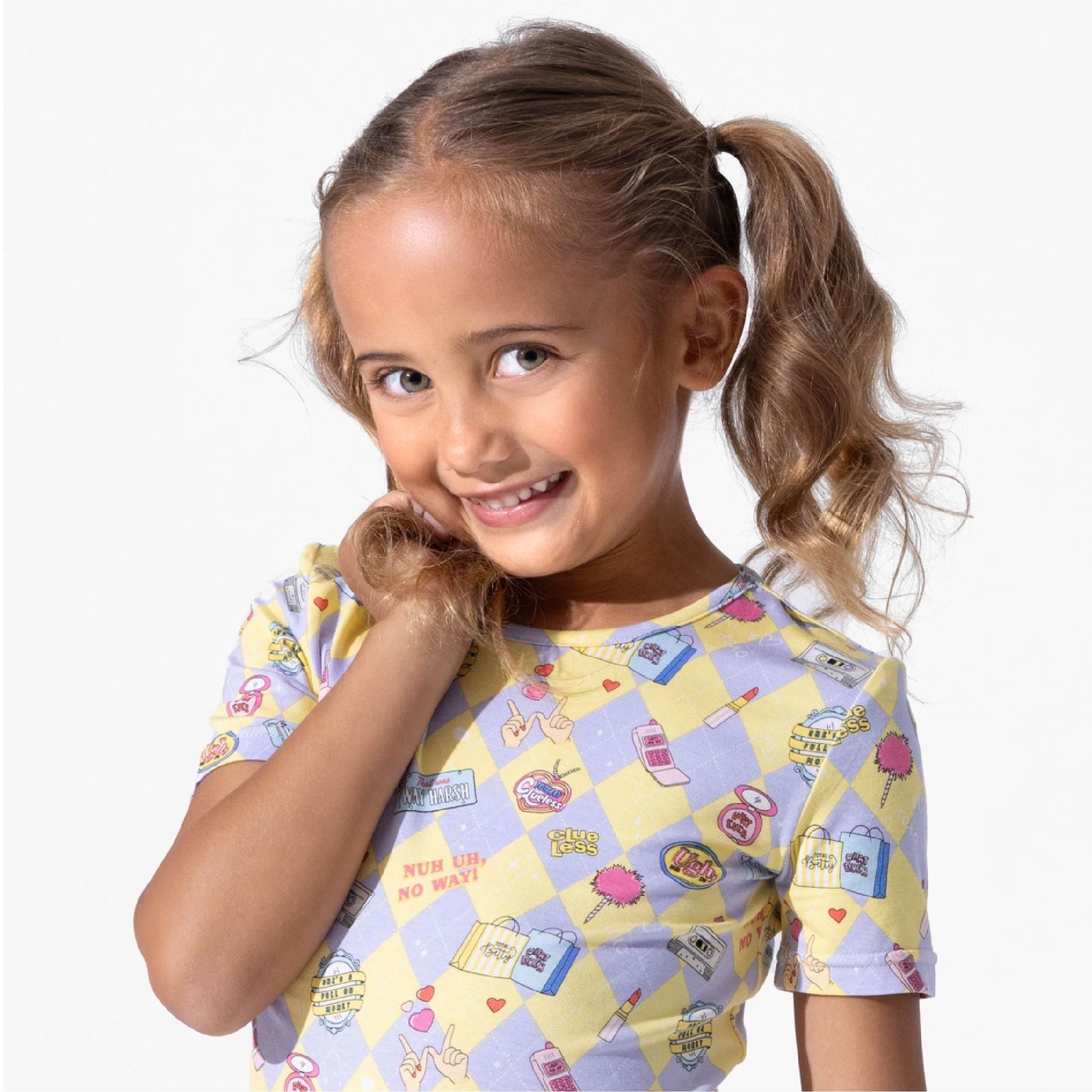 Bamboo Kids Short Set - Clueless "As If!" | Soft, Breathable Sleepwear