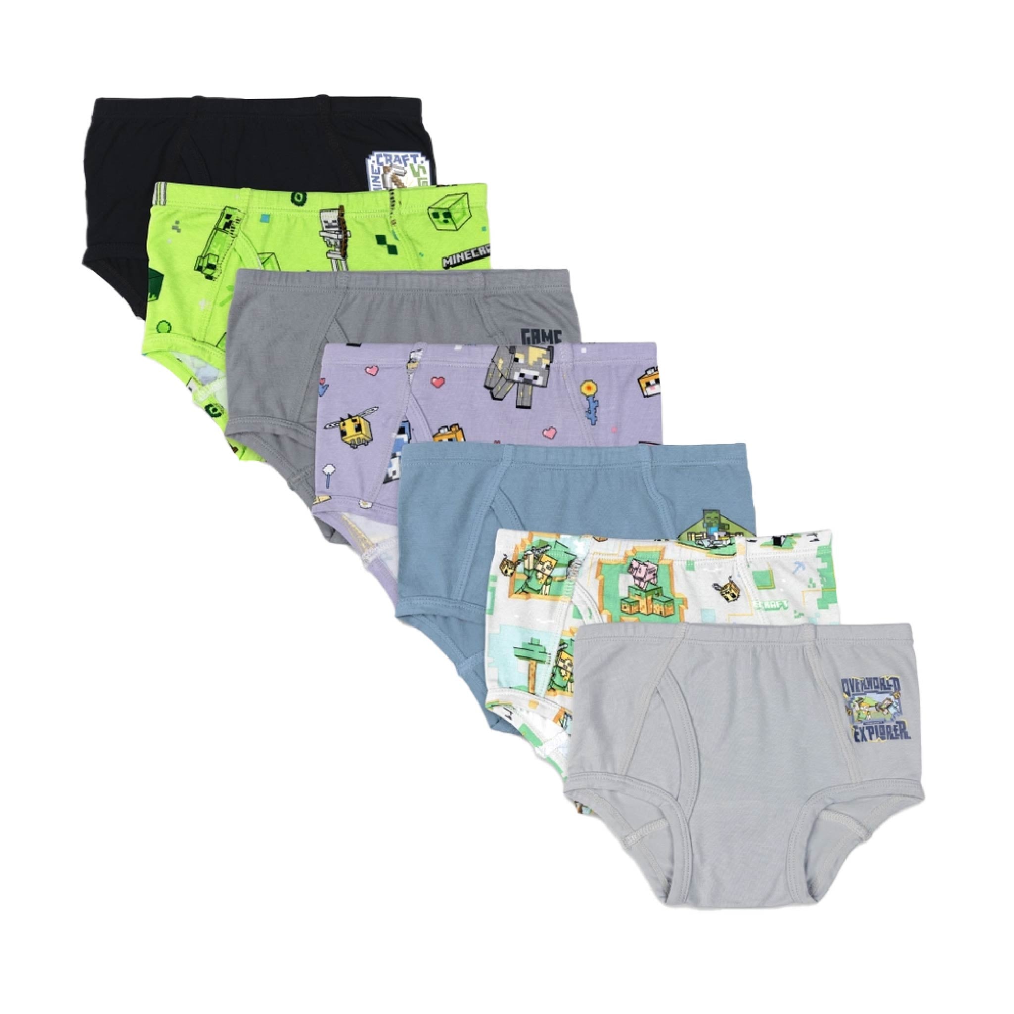 Minecraft Bamboo Briefs 7 Pack