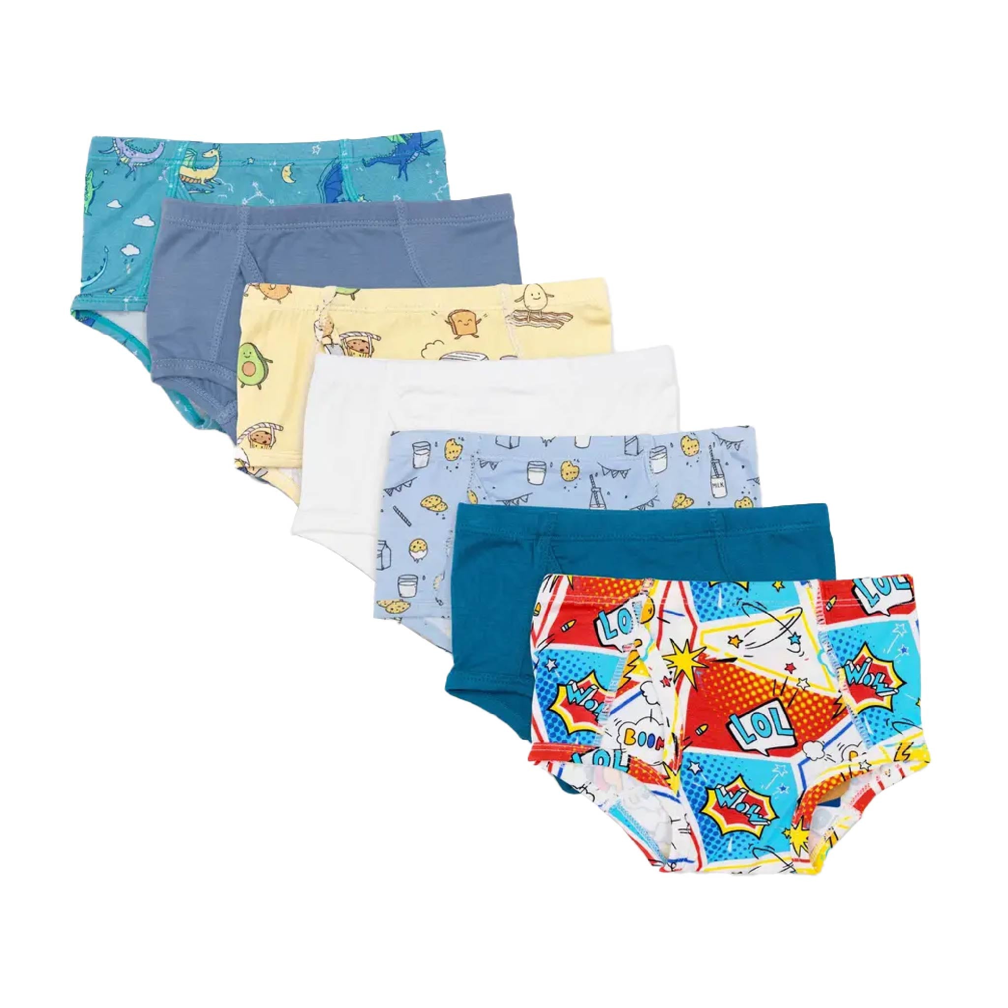 Bamboo Core 2 Briefs 7 Pack