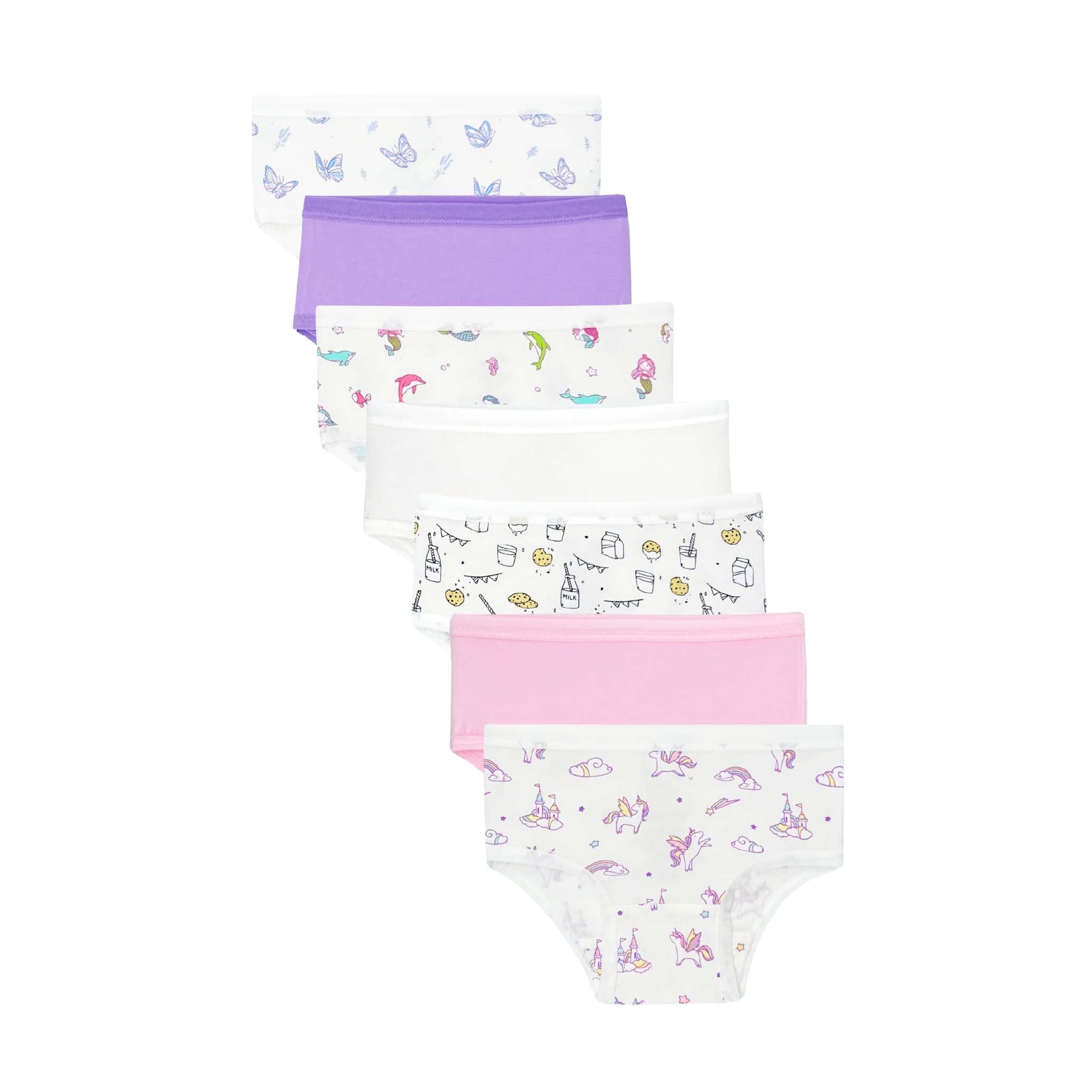 Girls Bamboo Briefs 7-Pack