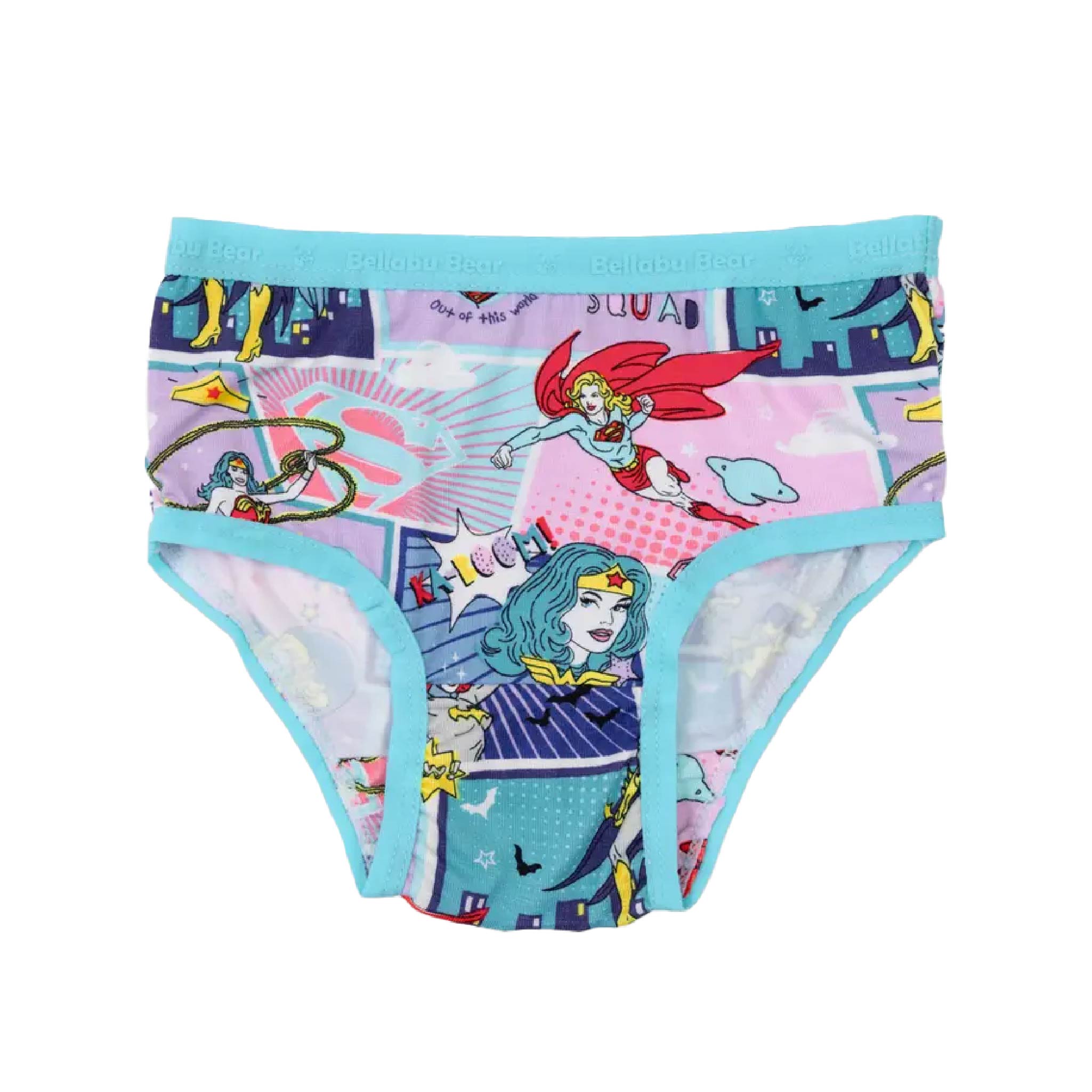 Wonder Woman Girls Bamboo Underwear 7-Pack