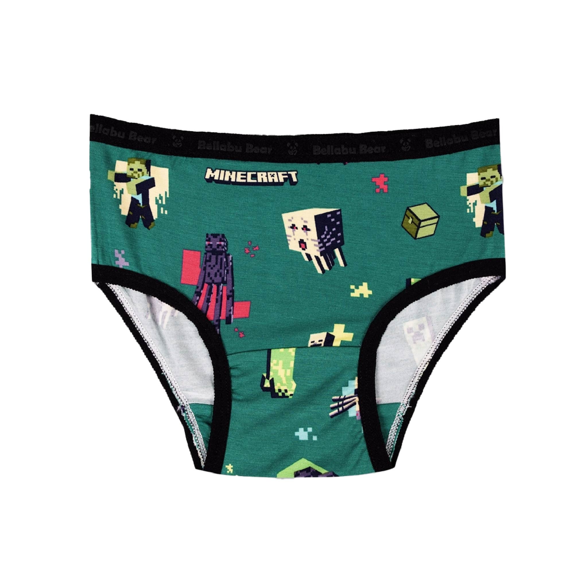 Girls Minecraft Summer Vibes Bamboo Briefs 7-Pack