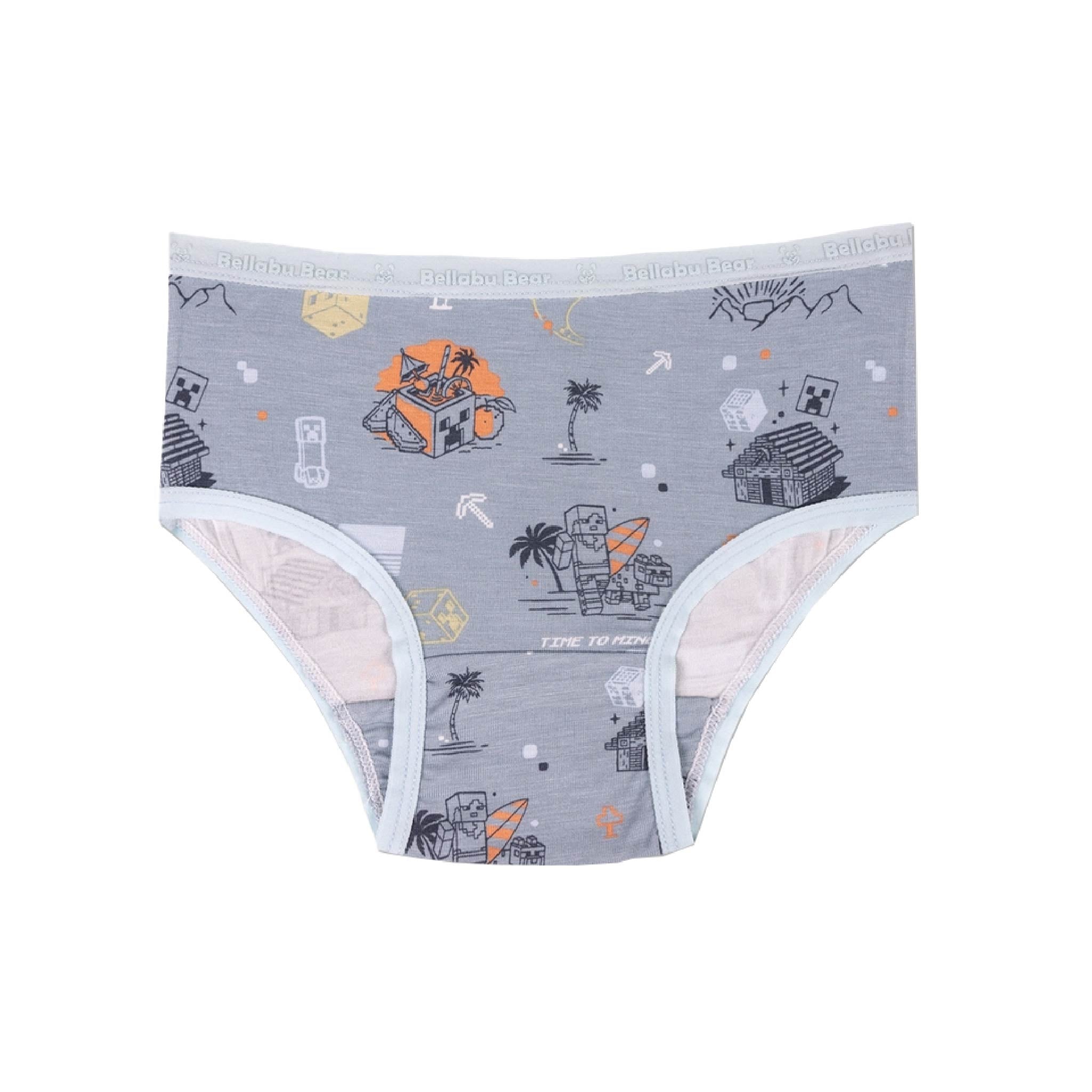 Girls Minecraft Summer Vibes Bamboo Briefs 7-Pack