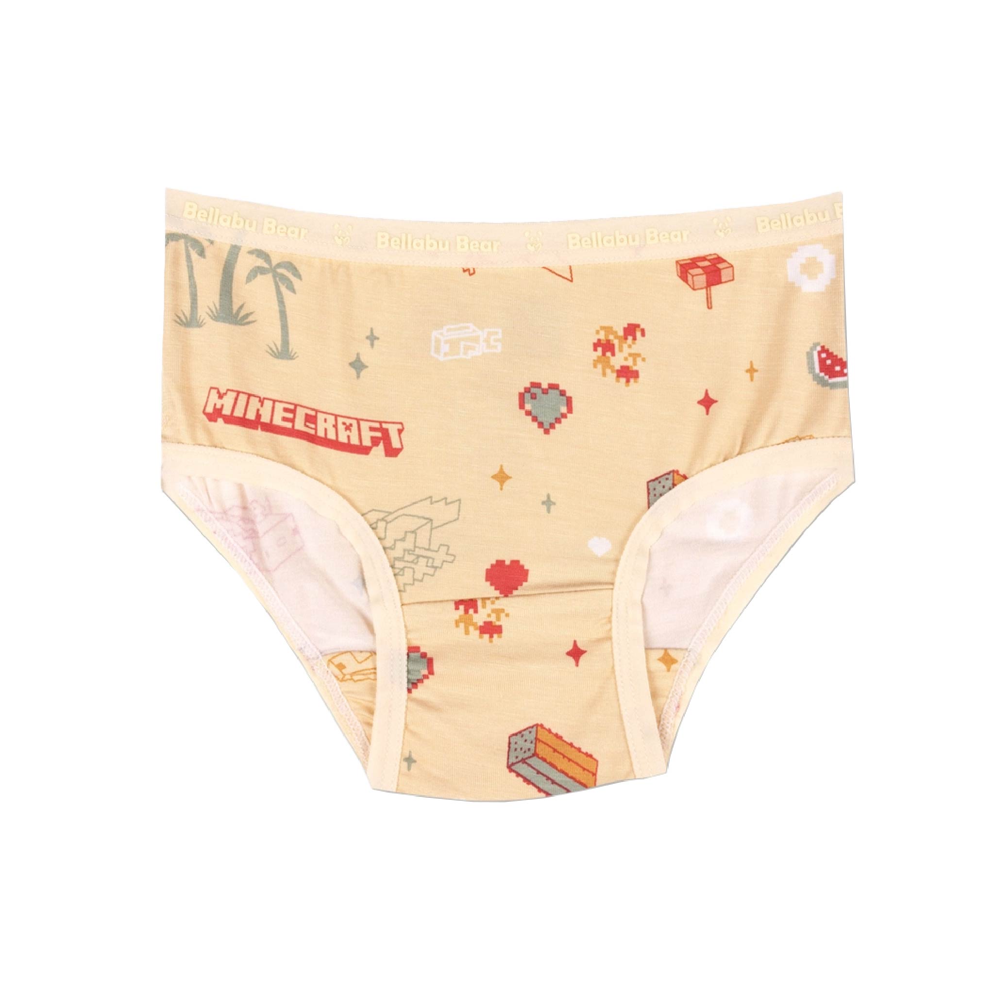 Girls Minecraft Summer Vibes Bamboo Briefs 7-Pack
