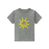 Kids Sun T-Shirt in Steel Grey