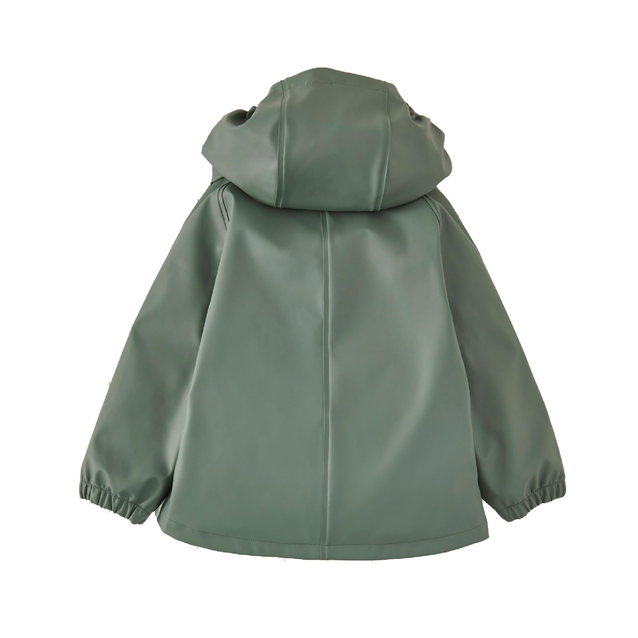 Kids Unisex Waterproof Raincoat in Khaki