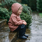 Kids Waterproof Raincoat in Rose