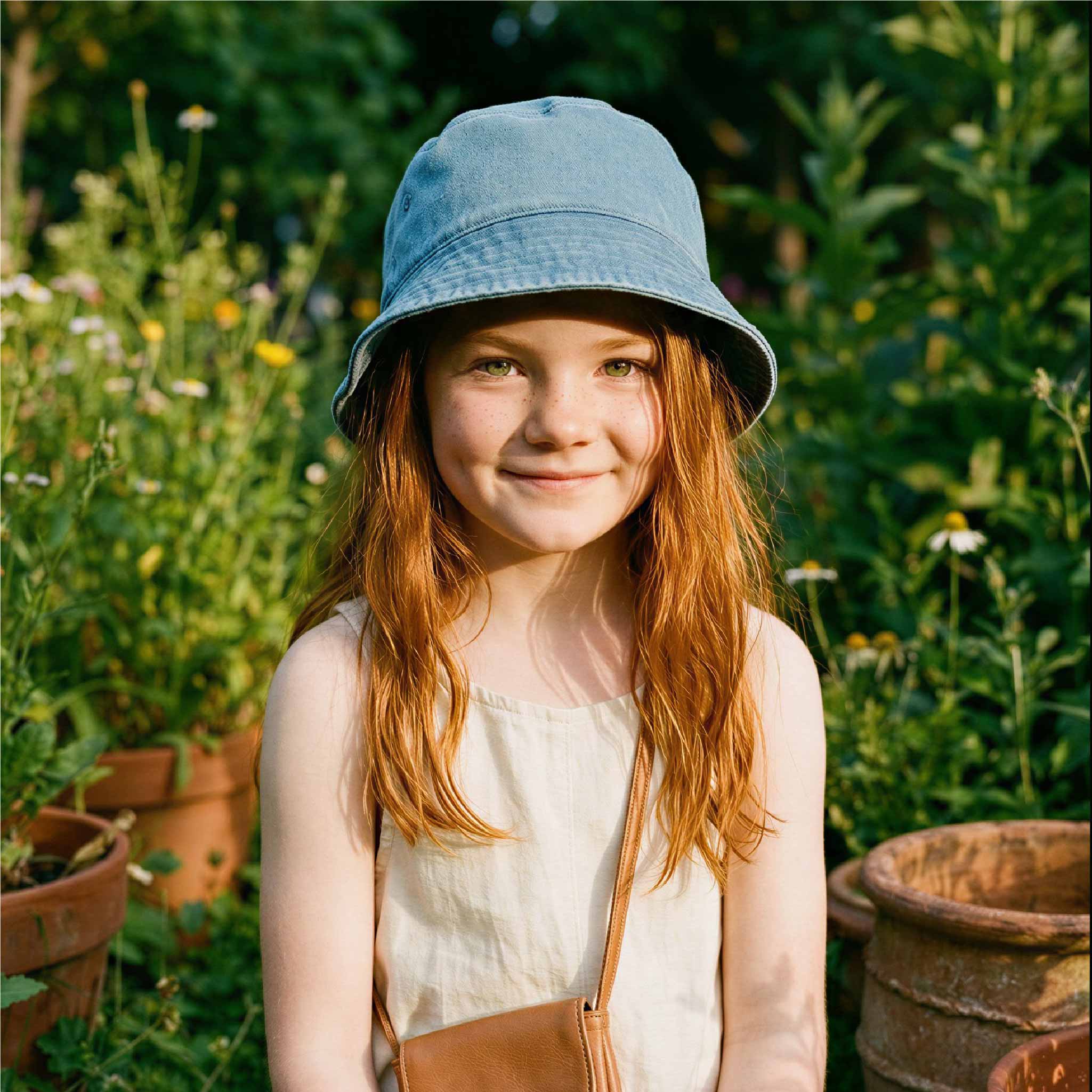 Beechfield Bucket Hat – Vintage Light Blue