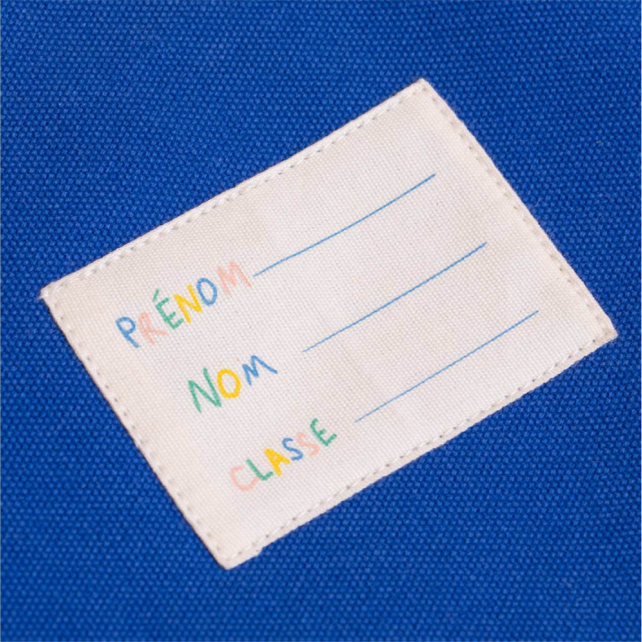 Léo Tricolore Schoolbag in Electric Blue