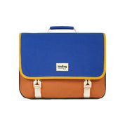 Léo Tricolore Schoolbag in Electric Blue