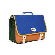 Léo Tricolore Schoolbag in Electric Blue