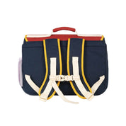 Léo Tricolore Schoolbag in Terracotta