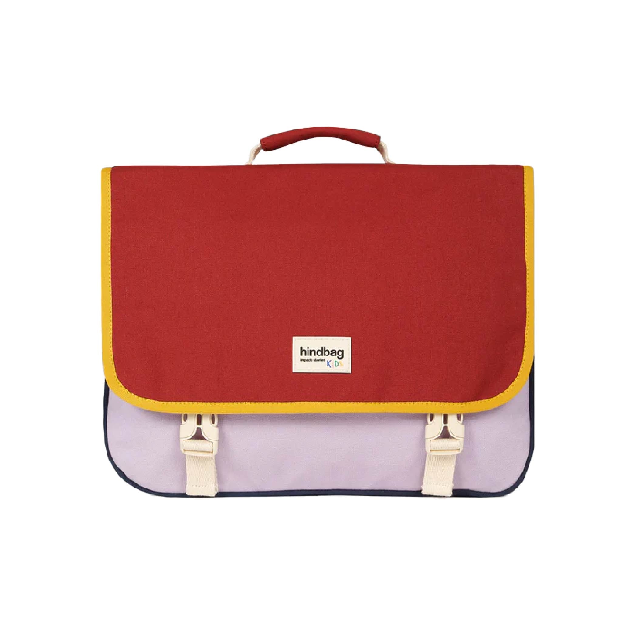 Léo Tricolore Schoolbag Terracotta