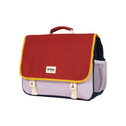 Léo Tricolore Schoolbag in Terracotta