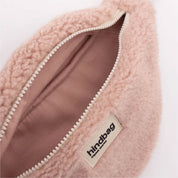 Augustin Teddy Powder Pink Kids Fanny Pack - Faux Fur Crossbody Bag