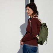 Eliot Backpack Olive - Organic Cotton Canvas