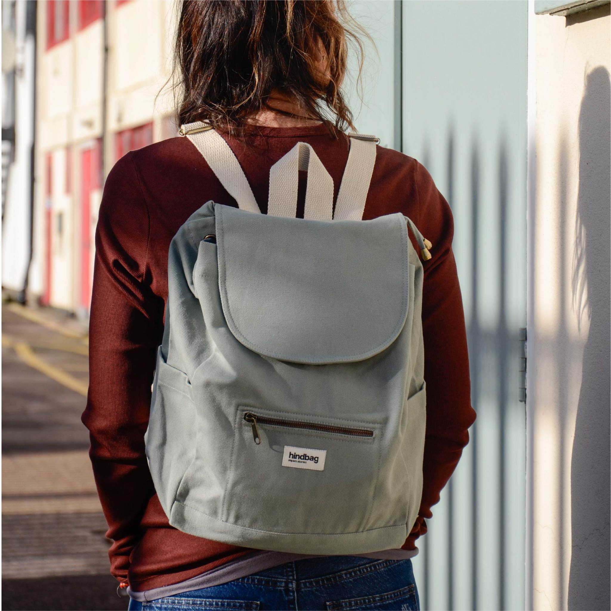 Eliot Backpack Sage - Organic Cotton Canvas