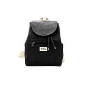 Mini Eliot Backpack in Black by Hindbag, front view