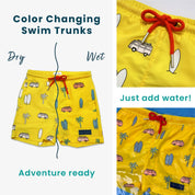 Surfboard Colour-Changing Swim Shorts