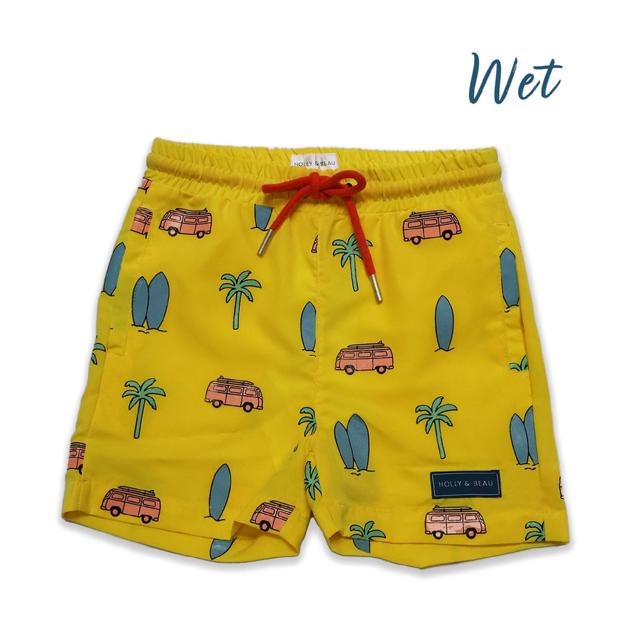 Surfboard Colour-Changing Swim Shorts