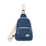 Felix Sling Bag in Dark Blue Denim