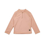 Girls Long-Sleeve Rashguard in Tuscany Pink