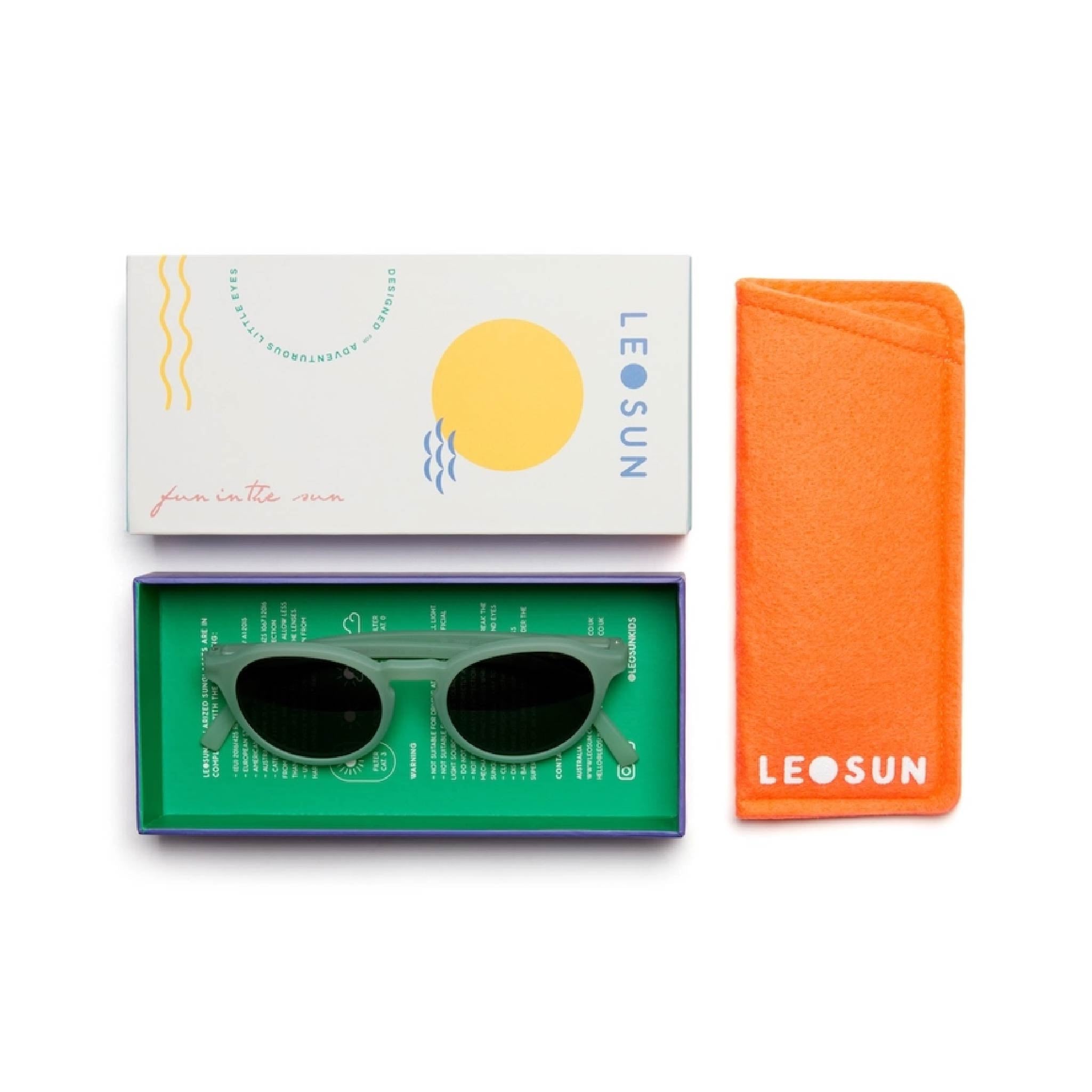 Kids Polarised Sunglasses – Sage (Ages 3-8)