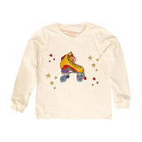Roller Skate Long-Sleeve Tee in Natural