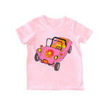 Flower Power Organic Cotton Tee in Pink