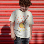 Guitar Burst Organic Cotton Kids T-Shirt | Natural
