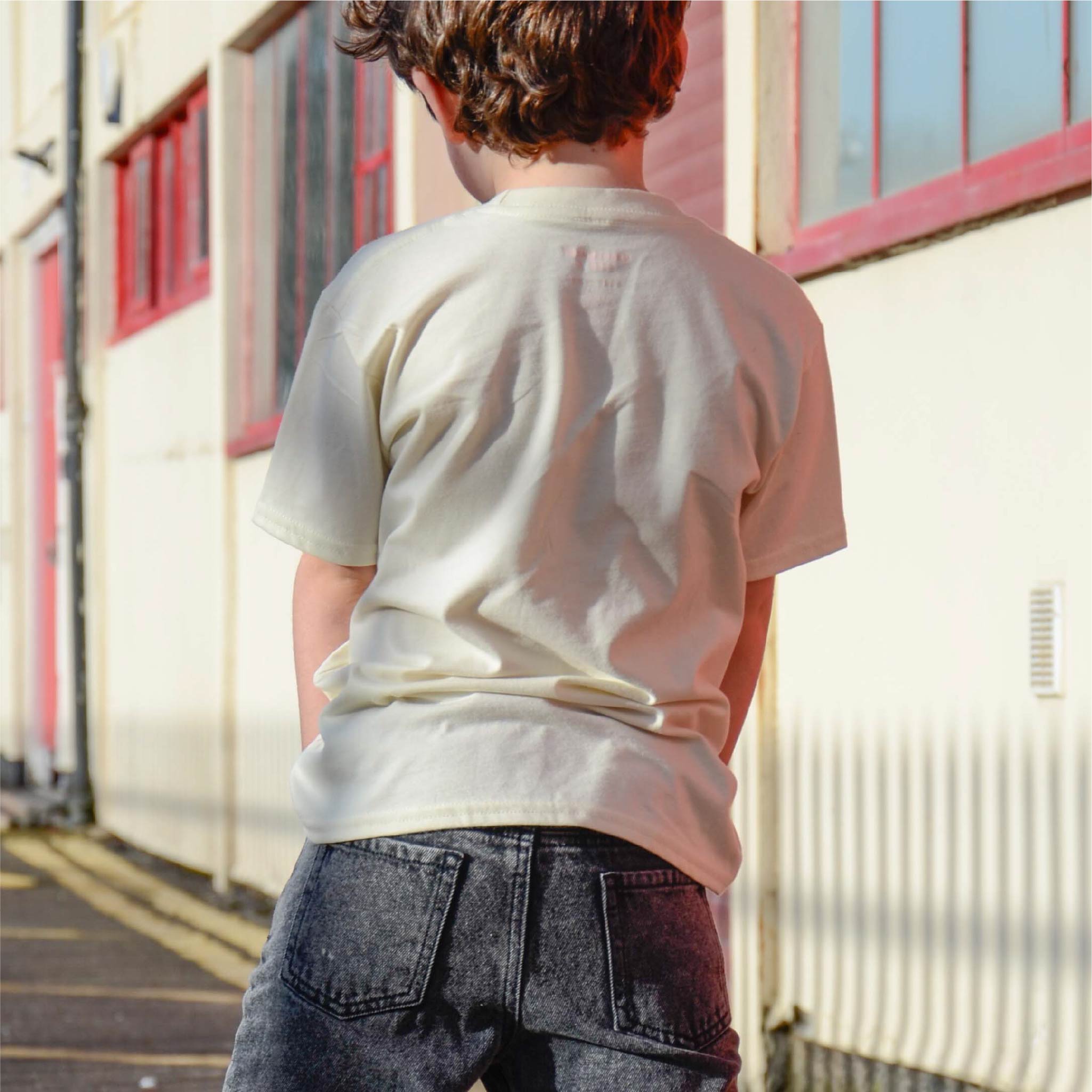 Guitar Burst Organic Cotton Kids T-Shirt | Natural