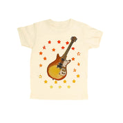 Guitar Burst Organic Cotton Kids T-Shirt | Natural