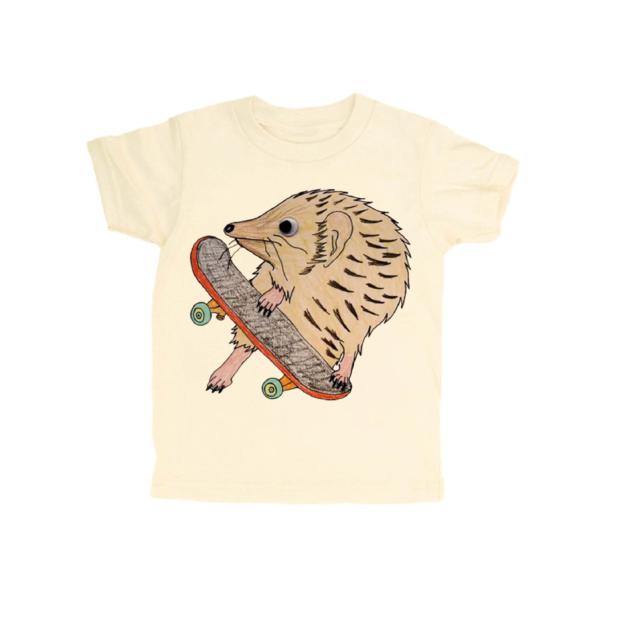 Hedgehog Skater Organic Cotton Tee ·