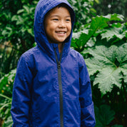 Kids Waterproof Shell Rain Jacket in Navy