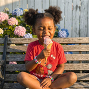 Kids Stuck on Your Heart T-Shirt in Heather Red