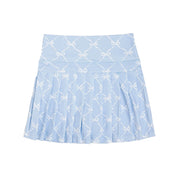 Powder Blue Bow Trellis Skort