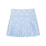 Powder Blue Bow Trellis Skort