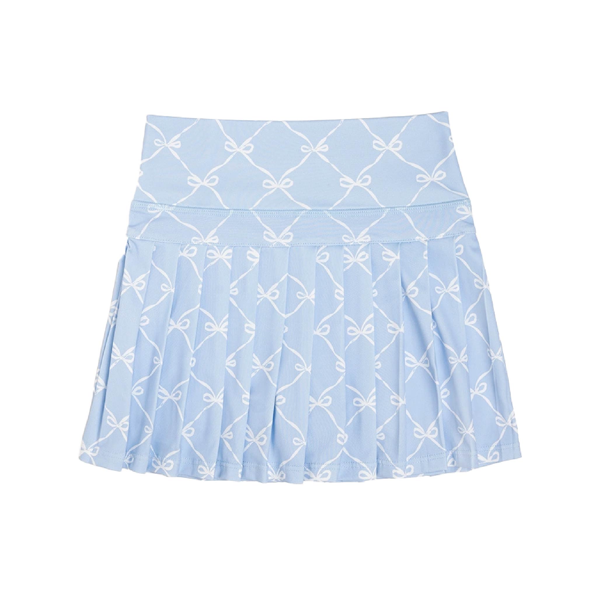 Powder Blue Bow Trellis Skort