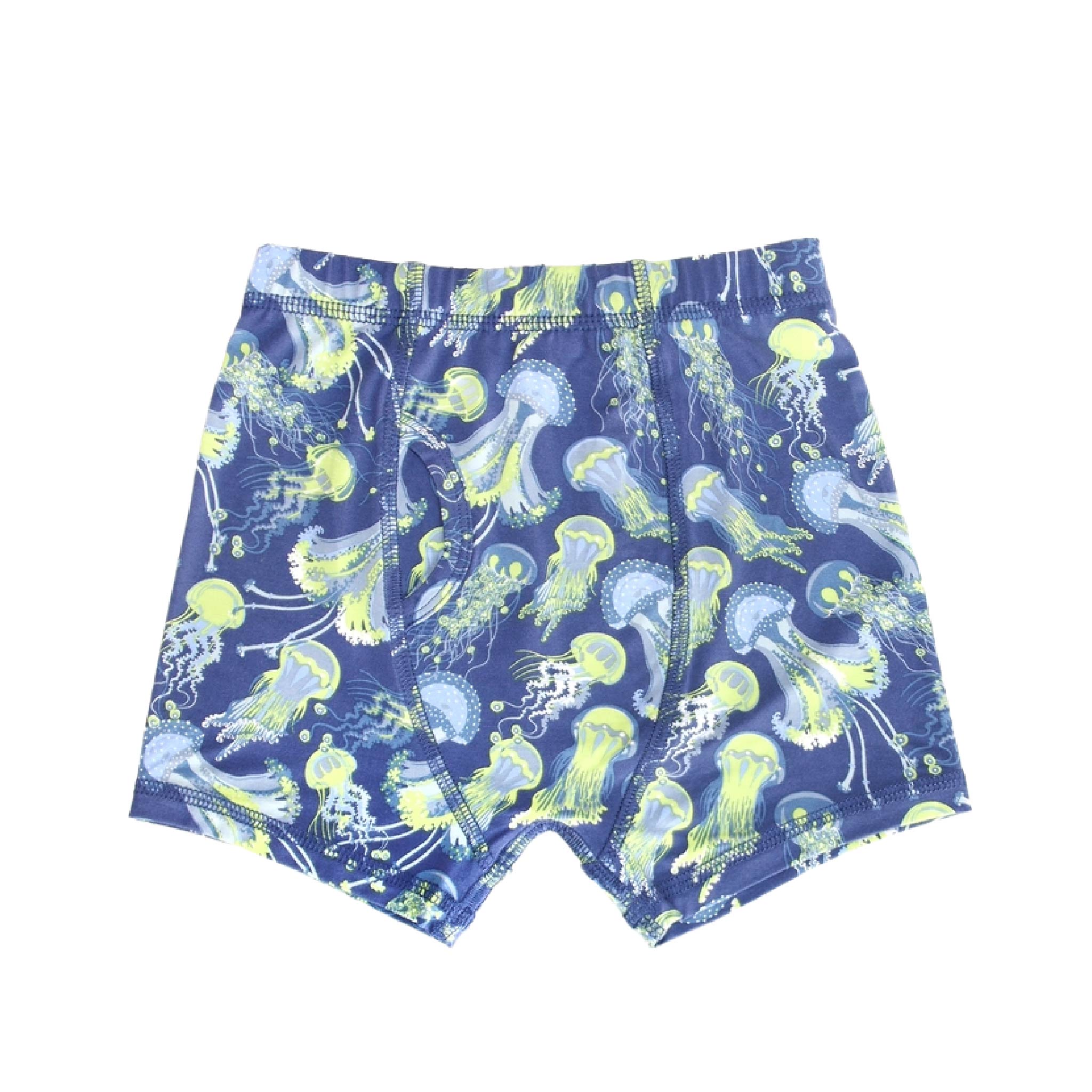 Sweet Bamboo Glow Zone bamboo trunks, part of the boys tag-less 3-pack at All Things Dylan