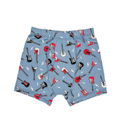 Boys Bamboo Trunks 3-Pack, Rock N Roll Blue + Check the Surf + Matchbox Cars