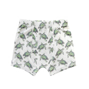 Sweet Bamboo Sweet Sea Turtle print bamboo trunks, part of the boys tag-less 3-pack at All Things Dylan