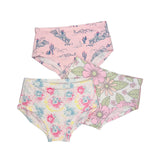 Girls Bamboo Briefs 3-Pack in Peace + Groovy + Oakley