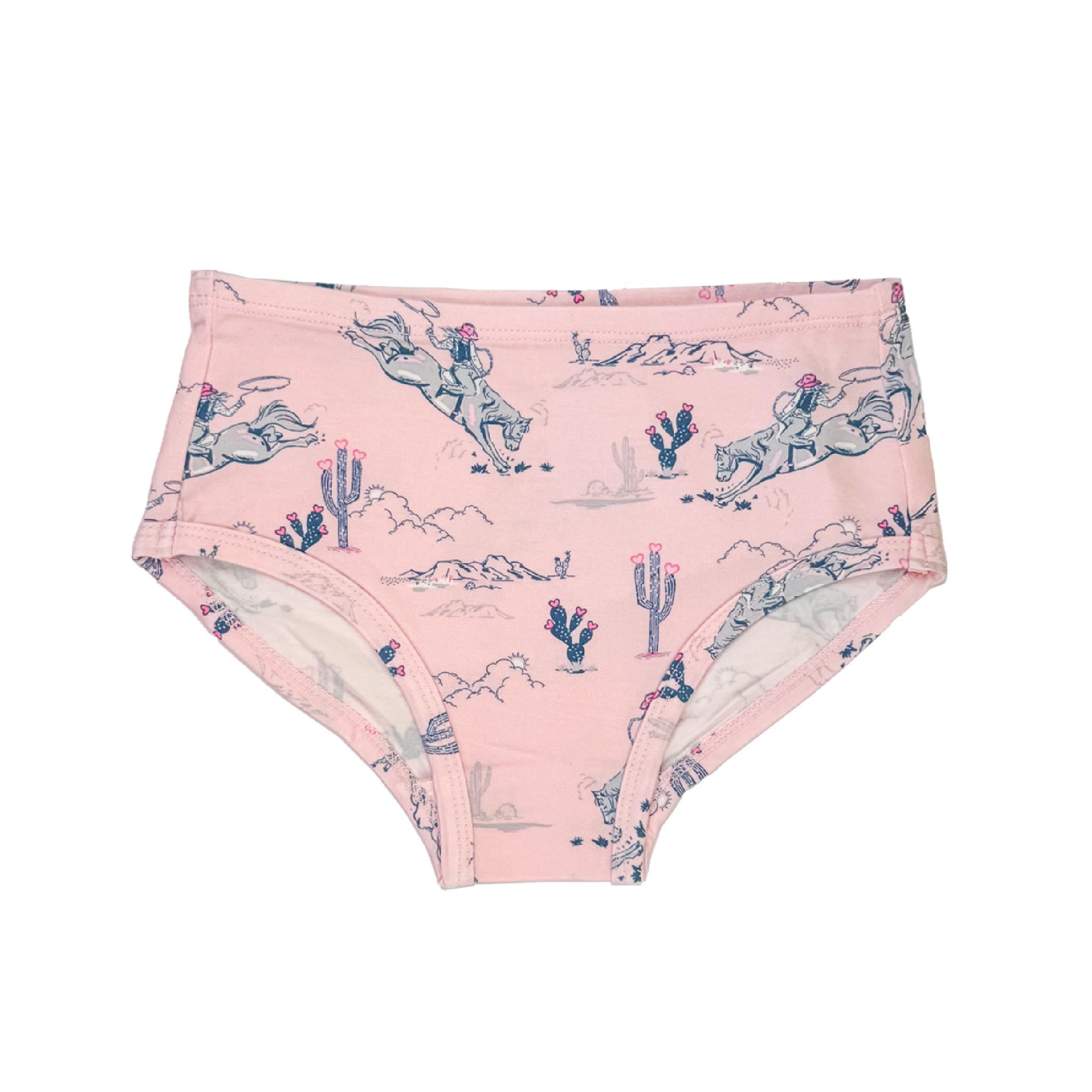 Girls Bamboo Briefs 3-Pack, Peace + Groovy + Oakley