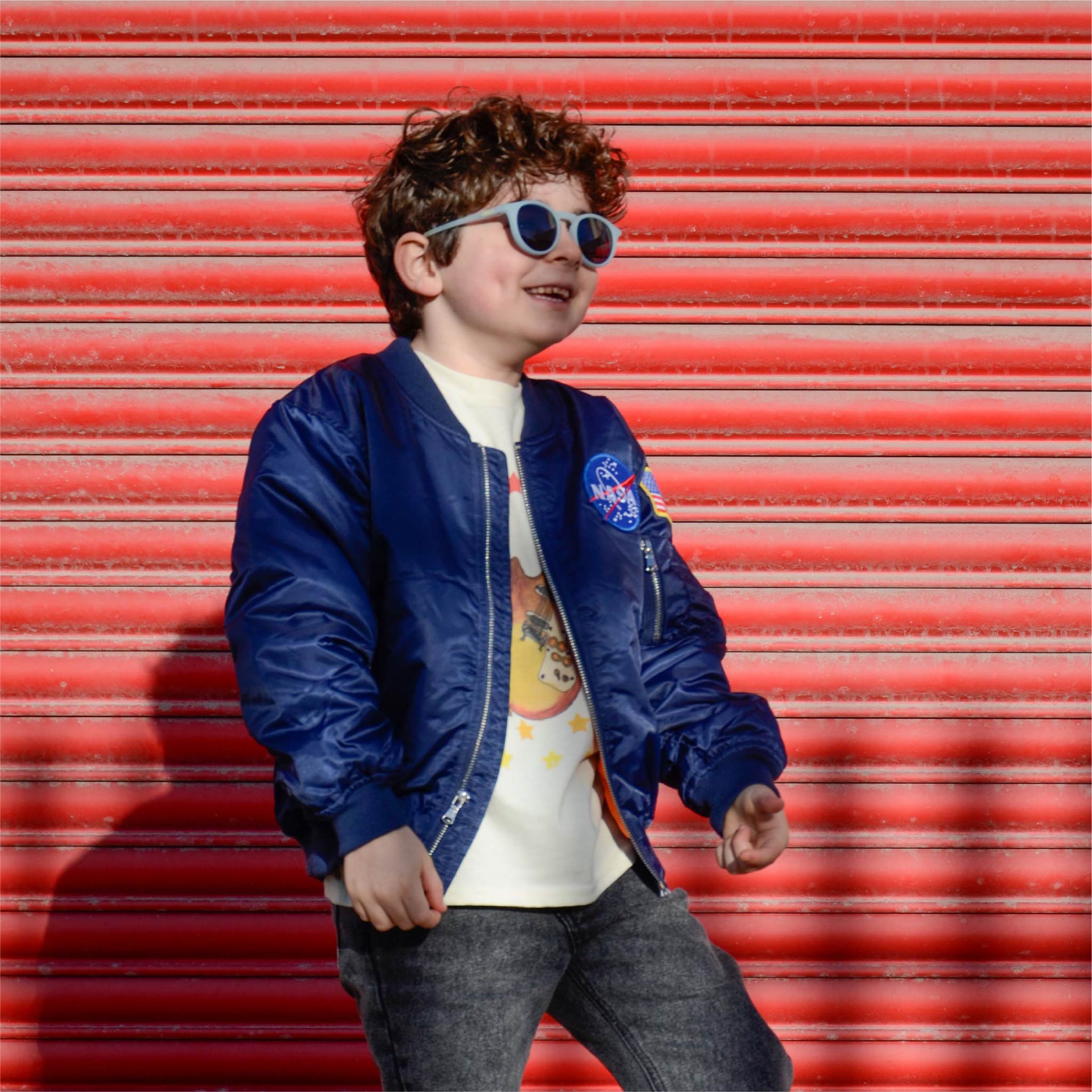 Youth NASA Flight Jacket - Blue