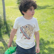 Hedgehog Skater Organic Cotton Tee · Natural