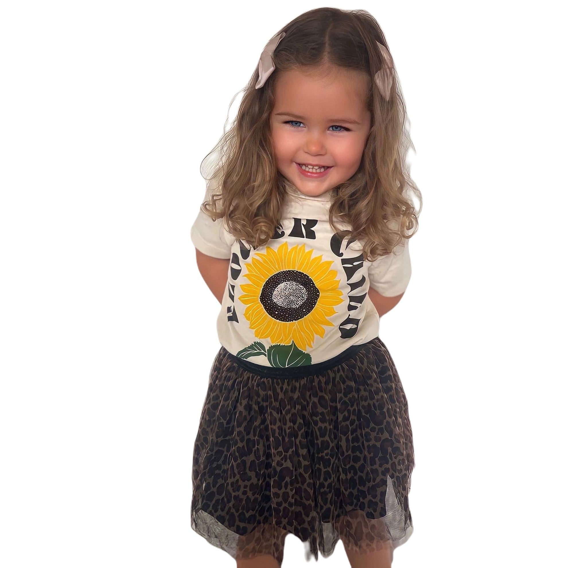 Rivet Apparel Co • Unisex Kids Cream 'Flower Child' T-Shirt - All Things Dylan