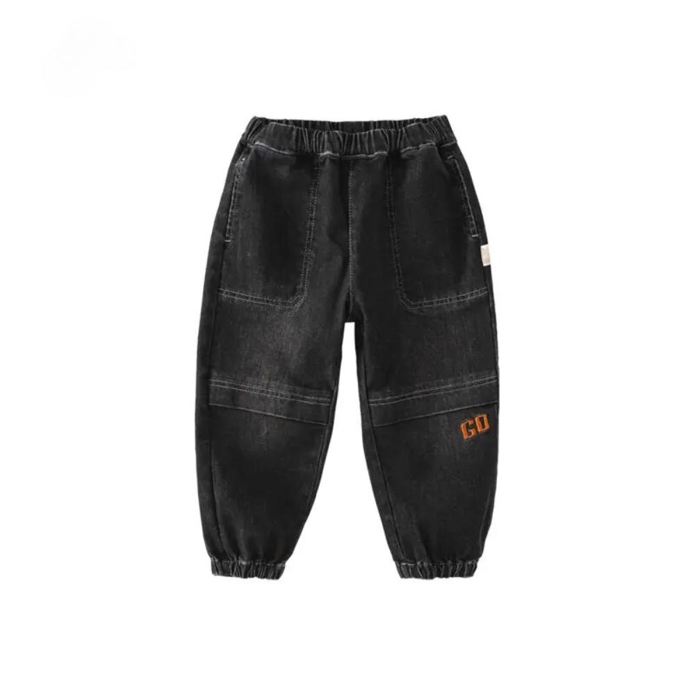 Dave & Bella • Boys Loose Fit Jeans in Carbon Black - All Things Dylan