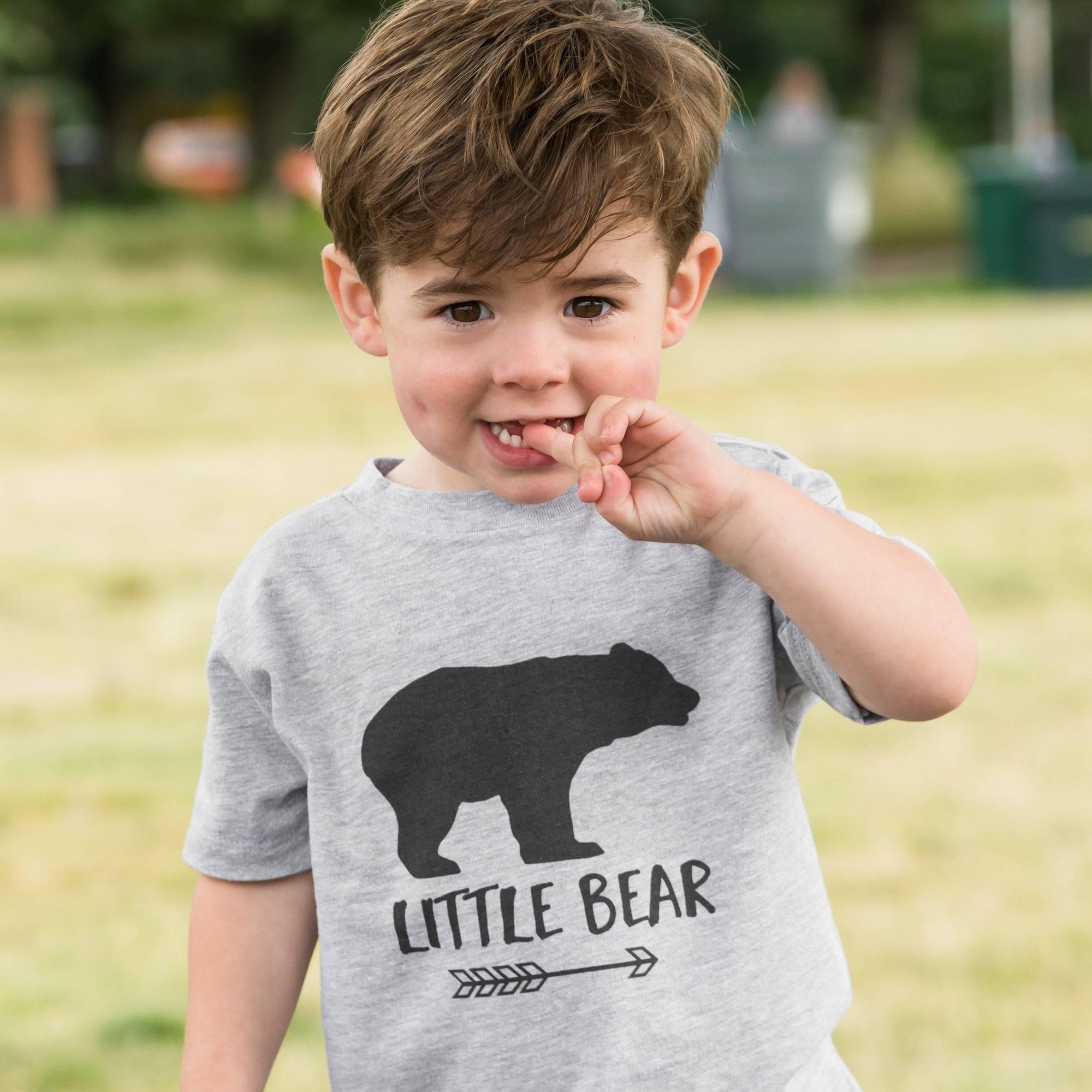 Joyful Moose | Children's Grey Little Bear Tee - All Things Dylan